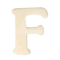 LETRA F MADERA 4CM  RAYHER