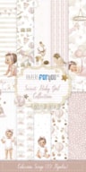 BLOCO 10 PAPEIS SCRAP 15X30CM SWEET BABY GIRL PFY-14459