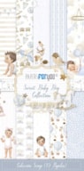 BLOCO 10 PAPEIS SCRAP 15X30CM SWEET BABY BOY PFY-14461