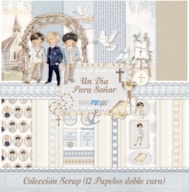BLOCO 12 PAPEIS SCRAP 30x30cm DIA PARA SONHAR PFY-15979