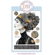 TRANSFER DTF-074G 20X28.5CM DAMA DE PERFIL