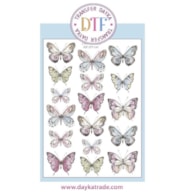 TRANSFER DTF-047G 20X28.5CM BORBOLETAS