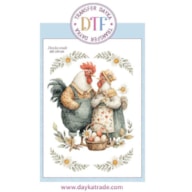 TRANSFER DTF-091G 20X28.5CM GALO E GALINHA