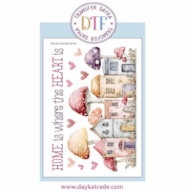 TRANSFER DTF-118G 20X28.5CM  CASAS E COGUMELOS