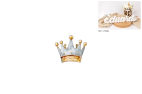SET 6 COROAS 5.7X5X0.3CM MDF