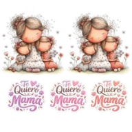 TRANSFER DTF TEXTIL 24X23CM  MAMA 2 ARTIS DECOR