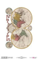 THERMO TRANSFERS 20X30CM MAPS II PFY-16326