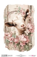 THERMO TRANSFERS 20X30CM FARM & FLOWERS GOATS PFY-16112
