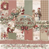 BLOCO 14 PAPEIS SCRAP 30X30CM CHRISTMAS MEMORIES PFY-16517