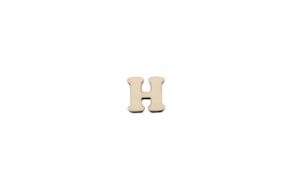 SET 12 LETTERS  H 1.7x1.5x0.4CM POPLAR WOOD