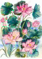 PAPEL ARROZ 35X50CM FLORAL 2390-695