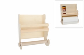 SUPORTE ESPECIARIAS E ROLO PAPEL 23.5x9.5X28CM