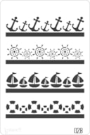 STENCIL 20X30CM  028 MAR