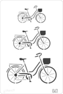 STENCIL 20X30CM  041 BICICLETAS