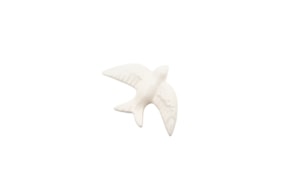 SWALLOW 8.5X6X2.2CM WHITE