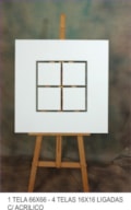 1 TELA 66x66 - 4 TELAS 16x16 c/7 tubo inox