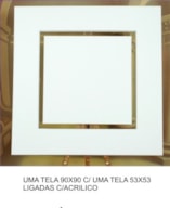 1 TELA 90x90 e 1 TELA 53x53 ligadas c/inox