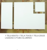 1 TELA 80x70 - 1 TELA 70x30-1 TELA 25x25 c/4 tubos inox