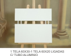 1 TELA 60x30 -1 TELA 60x20 ligadas c/tubo inox