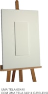 1 TELA 60x40 c/uma TELA 34x14 c/relevo